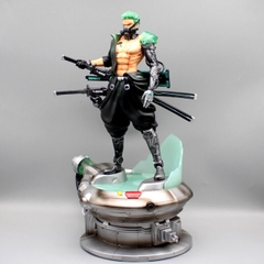 Mô Hình OnePiece Zoro máy móc - Cao 43 - rộng 28 - nặng 2kg8 + Có 1 bán thân + Có LED - Figure OnePiece - Có Hộp