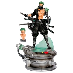 Mô Hình OnePiece Zoro máy móc - Cao 43 - rộng 28 - nặng 2kg8 + Có 1 bán thân + Có LED - Figure OnePiece - Có Hộp