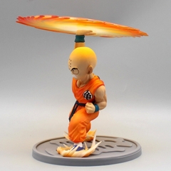 Mô Hình DragonBall Earth Krillin sử dụng  Lưỡi Cưa Khí - Cao 18cm - rộng 18 - nặng 500gram + Có BOX + Phụ kiện có Đế + lưỡi cưa khí - Figure DragonBall - Có Hộp màu - N1-K25-T3-S1