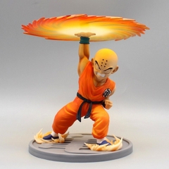 Mô Hình DragonBall Earth Krillin sử dụng  Lưỡi Cưa Khí - Cao 18cm - rộng 18 - nặng 500gram + Có BOX + Phụ kiện có Đế + lưỡi cưa khí - Figure DragonBall - Có Hộp màu - N1-K25-T3-S1