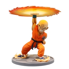 Mô Hình DragonBall Earth Krillin sử dụng  Lưỡi Cưa Khí - Cao 18cm - rộng 18 - nặng 500gram + Có BOX + Phụ kiện có Đế + lưỡi cưa khí - Figure DragonBall - Có Hộp màu - N1-K25-T3-S1