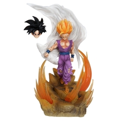 Mô Hình DragonBall -- Gohan ssj2 - Cao 36cm - rộng 30cm - nặng 2kg5 + có 1 đầu thay thế - Figure DragonBall - Có Hộp màu - N3-T5