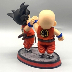 Mô Hình DragonBall Goku và krillin - Cao 15cm - rộng 13cm - nặng 390gram - Figure DragonBall - Có Hộp màu