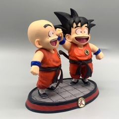 Mô Hình DragonBall Goku và krillin - Cao 15cm - rộng 13cm - nặng 390gram - Figure DragonBall - Có Hộp màu