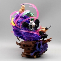 Mô Hình OnePiece Zoro và những bại tướng - Cao 23cm - nặng 1kg7 - FULL BOX - phụ kiện có 2 đầu + 4 kiếm , Figure OnePiece - có vỏ hộp màu - N1-K38-T4-S7