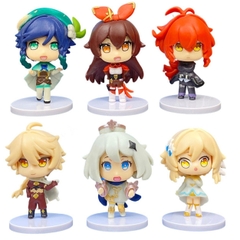 ( Giá 1 con - Bộ 6 con - Đặt Số Lượng 6 ) - Mô Hình Genshin Bộ 6 nhân vật bản B cao 8cm nặng 150 gram - Figure  Genshin Impact - no box - ( VAT : G873-77 )- K20-T3-S8