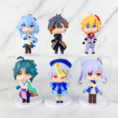 Mô Hình Genshin Bộ 6 nhân vật bản A cao 8cm nặng 300 gram - Figure  Genshin Impact - no box -K19-T2-S6