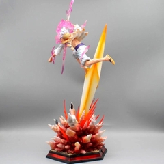Mô Hình OnePiece Luffy nika gear 5 nika trắng trạng thái chiến đấu tay cầm vũ khí Cao 46cm - rộng 20 - nặng 1kg9 + FULL BOX + Phụ kiện Tia sét + LED + Ổ nguồn led , Figure OnePiece - có vỏ hộp màu - N1-K31-T5-S2