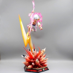 Mô Hình OnePiece Luffy nika gear 5 nika trắng trạng thái chiến đấu tay cầm vũ khí Cao 46cm - rộng 20 - nặng 1kg9 + FULL BOX + Phụ kiện Tia sét + LED + Ổ nguồn led , Figure OnePiece - có vỏ hộp màu - N1-K31-T5-S2
