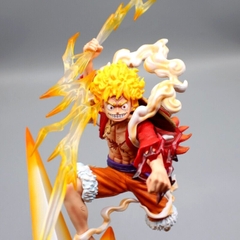 Mô Hình OnePiece Luffy nika gear 5 nika đỏ trạng thái chiến đấu tay cầm vũ khí Cao 46cm - rộng 20 - nặng 1kg9 + FULL BOX + Phụ kiện Tia sét + LED + Ổ nguồn led , Figure OnePiece - có vỏ hộp màu - N1-K32-T5-S3