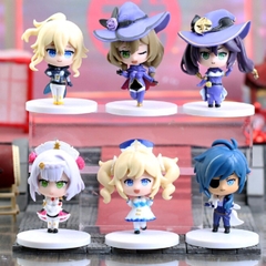 Mô Hình Genshin Bộ 6 nhân vật Jean , Lisa , Barbara , Noelle , Mona , Kaeya cao 10cm nặng 400 gram - Figure  Genshin Impact - no box