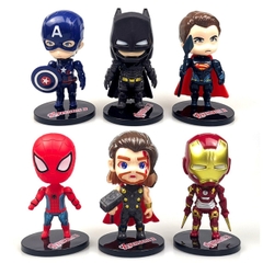 Mô Hình Avenger Bộ 6 các nhân vật siêu anh hùng - Cao 10-11cm - nặng 350gram - Figure Avenger - Bọc túi - No box