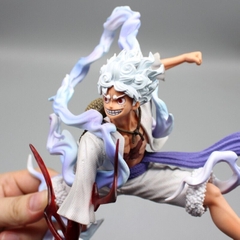 Mô Hình OnePiece Luffy nika gear 5 trạng thái chiến đấu siêu ngầu cao 16cm nặng 320g , Figure OnePiece - box màu - N1-K38-T1-S11