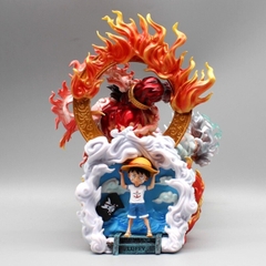 Hàng Cao Cấp -Mô Hình OnePiece Mô Hình Luffy Gear 5 kết hợp Gear 4 - Cao 23cm - nặng 1kg - One Piece - box màu - N1-K55-T4-S3