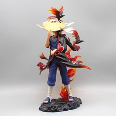Mô hình Naruto Itachi Akatsuki đế Hắc Hỏa có quạ tay cầm nón - Cao 29cm - nặng 820gram   - Figure Naruto - Có Hộp đẹp - N2