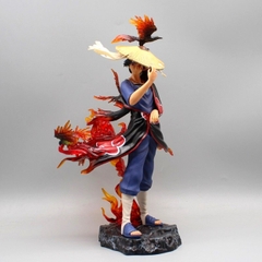 Mô hình Naruto Itachi Akatsuki đế Hắc Hỏa có quạ tay cầm nón - Cao 29cm - nặng 820gram   - Figure Naruto - Có Hộp đẹp - N2