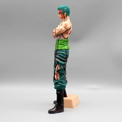 Mô Hình OnePiece Zoro đẫm máu - Cao 29cm - nặng 430gram  + phụ kiện có 2 đầu thay thế + 1 đế kẹp chân - Figure OnePiece - No box -  N3-K59-T1-S2