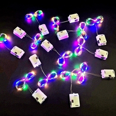Dây Led Bin Màu Vàng  -dài 1m - 10 bóng - Dùng để trang trí mô hình