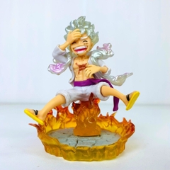 Mô Hình OnePiece Luffy nika gear 5 trạng thái ngồi cười siêu đẹp cao 10cm nặng 120g , Figure OnePiece - có vỏ hộp màu - N4-K4-BL2