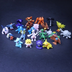 Mô Hình Pokemon Lẻ 1 mẫu ngẫu nhiên trong 144 mẫu Pokemon nhỏ / lớn - 1 túi to , gồm 6 túi , mỗi túi 24 loại - Cao 3-5cm - nặng 250gram + Bọc túi Nilon