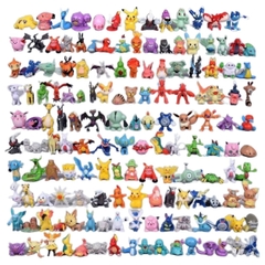 Mô Hình Pokemon Lẻ 1 mẫu ngẫu nhiên trong 144 mẫu Pokemon nhỏ / lớn - 1 túi to , gồm 6 túi , mỗi túi 24 loại - Cao 3-5cm - nặng 250gram + Bọc túi Nilon