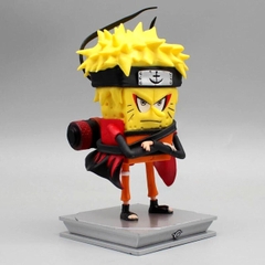 Mô hình SpongeBob cosplay Naruto - Cao 14cm - nặng 230gram - Phụ kiện : có đế đi kèm + Có Box Màu + Bọc túi nilon - Figure Naruto - Có Hộp Màu