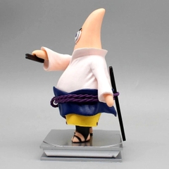 Mô hình Patrick Star Cosplay Sasuke - Cao 14cm - nặng 230gram - Phụ kiện : có đế đi kèm + Kiếm - Có Box + Bọc túi nilon - Figure Naruto - Có Hộp Màu