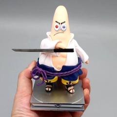 Mô hình Patrick Star Cosplay Sasuke - Cao 14cm - nặng 230gram - Phụ kiện : có đế đi kèm + Kiếm - Có Box + Bọc túi nilon - Figure Naruto - Có Hộp Màu