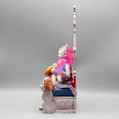 Mô Hình OnePiece Luffy nika gear 5 ngồi ghế Im sama - Cao 31cm - rộng 14cm - nặng 940gram - Phụ kiện : 3 tay thay thế, Figure OnePiece - có vỏ hộp màu - N1-K33-T5-S2