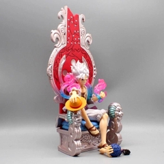 Mô Hình OnePiece Luffy nika gear 5 ngồi ghế Im sama - Cao 31cm - rộng 14cm - nặng 940gram - Phụ kiện : 3 tay thay thế, Figure OnePiece - có vỏ hộp màu - N1-K33-T5-S2