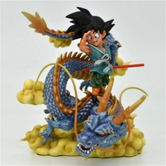 Mô hình DragonBall Goku kid cưỡi rồng chào tạm biệt - Cao 13cm - rộng 11cm - nặng 250gram - Dragon Ball -  Box màu - N1-K53-T1-S1