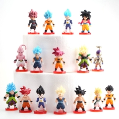 Mô hình DragonBall Bộ 16 nhân vật dragon ball chibi - Cao 6-7cm - nặng 200gram - Dragon Ball - no box , bọc túi opp - N3-K50-T2-S3
