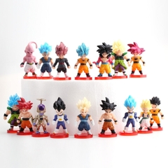 Mô hình DragonBall Bộ 16 nhân vật dragon ball chibi - Cao 6-7cm - nặng 200gram - Dragon Ball - no box , bọc túi opp - N3-K50-T2-S3