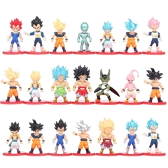 Mô hình DragonBall Bộ 21 nhân vật dragon ball chibi WCF Bản B - Cao 6-7cm - nặng 300gram - Dragon Ball - no box , bọc túi opp - K24-T1-S1