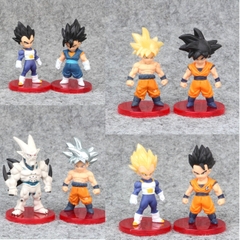 Mô hình DragonBall Bộ 21 nhân vật dragon ball chibi WCF Bản A - Cao 6-7cm - nặng 300gram - Dragon Ball - no box , bọc túi opp
