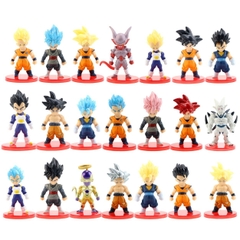Mô hình DragonBall Bộ 21 nhân vật dragon ball chibi WCF Bản A - Cao 6-7cm - nặng 300gram - Dragon Ball - no box , bọc túi opp