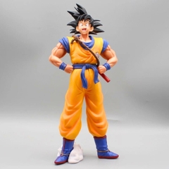 Mô hình DragonBall Goku dáng đứng cười - Cao 30cm - nặng 600gram - Phụ Kiện : 1 gậy đeo sau lưng + 1 đế kẹp chân - Dragon Ball - Có Hộp màu - N1-K27-T5-S3
