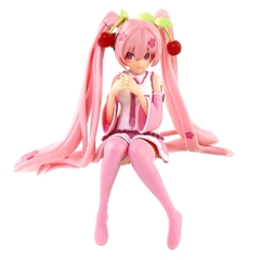 Mô Hình Hatsune Miku Hồng Ngồi - Cao 14cm - nặng 100gram - Figure Miku - có hộp màu - N1-K56-T2-S2