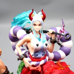 Mô Hình OnePiece ACE và Yamato đại chiến - Cao 29cm - nặng 2kg5 - Phụ kiện : 2 đầu ACE thay thế + 1 khay rượu + 1 giấy sinh tử , Figure OnePiece - có vỏ hộp màu - N1-K44-T5-S1