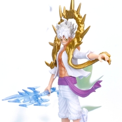 Bản 28cm Box Nhựa  Hộp bóng kính - Mô hình OnePiece- Luffy Gear 5 Nika trắng vòng vàng Cao 28cm bản có vũ khí cầm tay  - OnePiece  - Có Hộp Đẹp - N4-K15