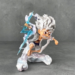 Mô Hình OnePiece Luffy nika gear 5 trạng thái chiến đấu tay cầm vũ khí cao 16cm nặng 300g , Figure OnePiece - bọc túi opp - có hộp màu - N4-K4-BL3