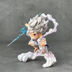 Mô Hình OnePiece Luffy nika gear 5 trạng thái chiến đấu tay cầm vũ khí cao 16cm nặng 300g , Figure OnePiece - bọc túi opp - có hộp màu - N4-K4-BL3