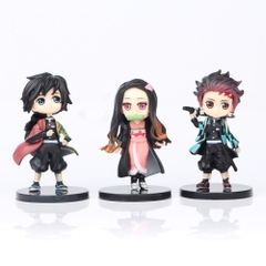 Mô hình đồ chơi - Bộ 6 Nhân Vật Lưỡi Quỷ  - Kimetsu No Yaiba - No Box - N3-K45-T2-S1