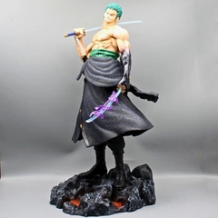 Mô Hình OnePiece Zoro enma dáng đứng siêu ngầu - Cao 50cm - rộng 26cm - nặng 3kg - Phụ Kiện : 5 đầu thay thế + Đế - BOX bìa Cator - Figure OnePiece -  N1