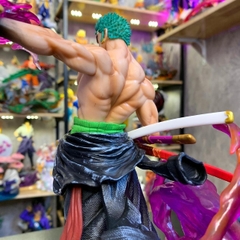 Mô Hình OnePiece Zoro enma - Cao 29cm - nặng 1kg8 - Phụ kiện : Kiếm + 2 đầu , Figure OnePiece -  có hộp màu