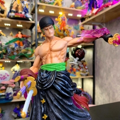 Mô Hình OnePiece Zoro enma - Cao 29cm - nặng 1kg8 - Phụ kiện : Kiếm + 2 đầu , Figure OnePiece -  có hộp màu
