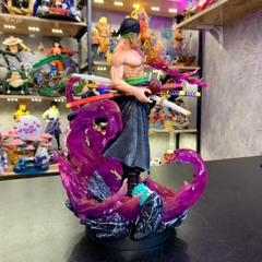 Mô Hình OnePiece Zoro enma - Cao 29cm - nặng 1kg8 - Phụ kiện : Kiếm + 2 đầu , Figure OnePiece -  có hộp màu