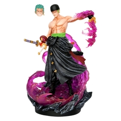 Mô Hình OnePiece Zoro enma - Cao 29cm - nặng 1kg8 - Phụ kiện : Kiếm + 2 đầu , Figure OnePiece -  có hộp màu
