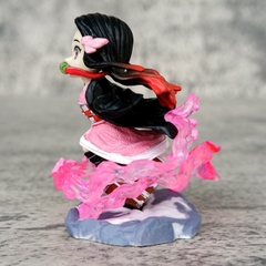 Mô Hình Kimetsu No Yaiba nezuko chiến đâu - Cao 8cm - nặng 100gram - Figure Thanh gươm diệt quỷ - Có Vỏ Hộp màu - N1-K44-T3-S3