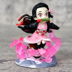 Mô Hình Kimetsu No Yaiba nezuko chiến đâu - Cao 8cm - nặng 100gram - Figure Thanh gươm diệt quỷ - Có Vỏ Hộp màu